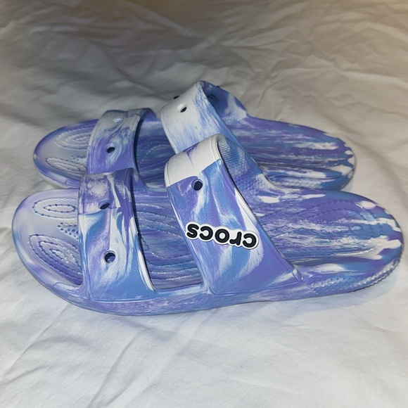 Crocs Marbled Sandal Size 7 W 5 M Pristine - Picture 4 of 16